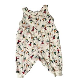 Vtg Gap One Piece Romper 3-6 Month Ice Skater Print